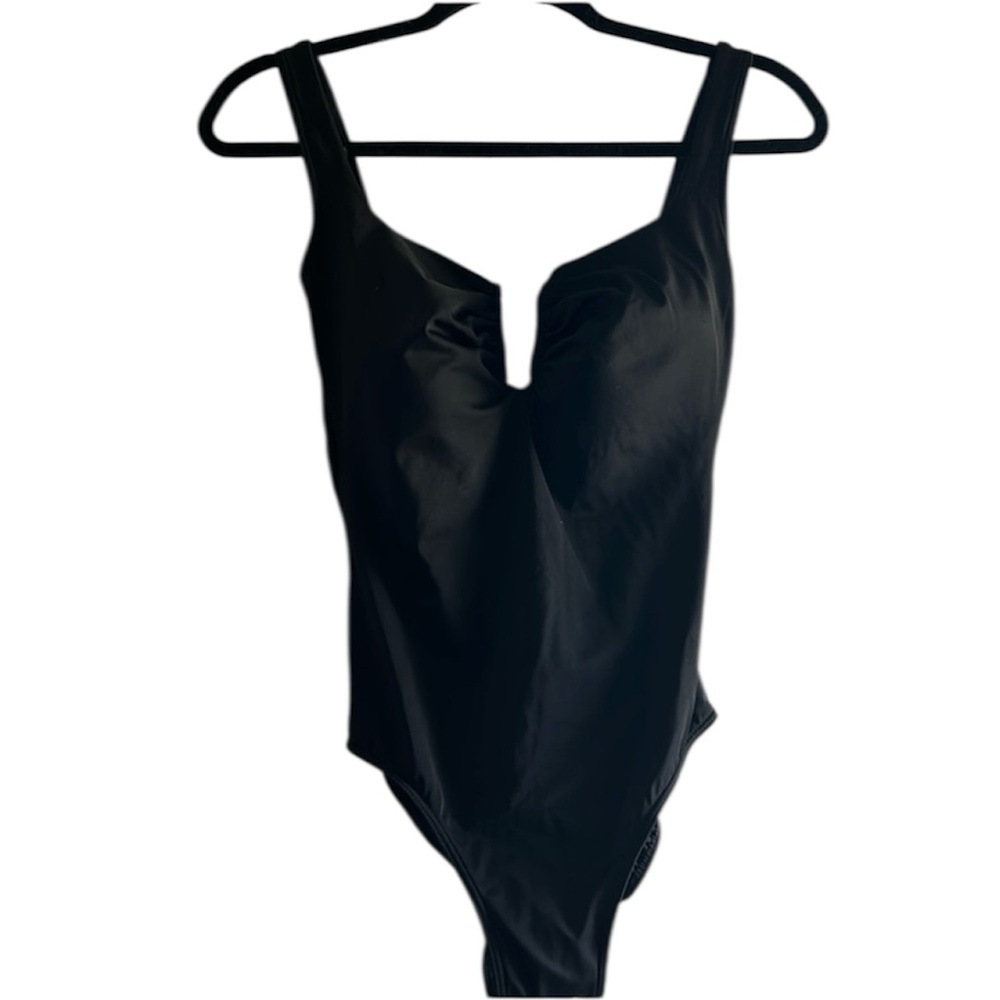 NEW I. F. One Piece Black Swimsuit Size 8 D cup & up. Never worn.